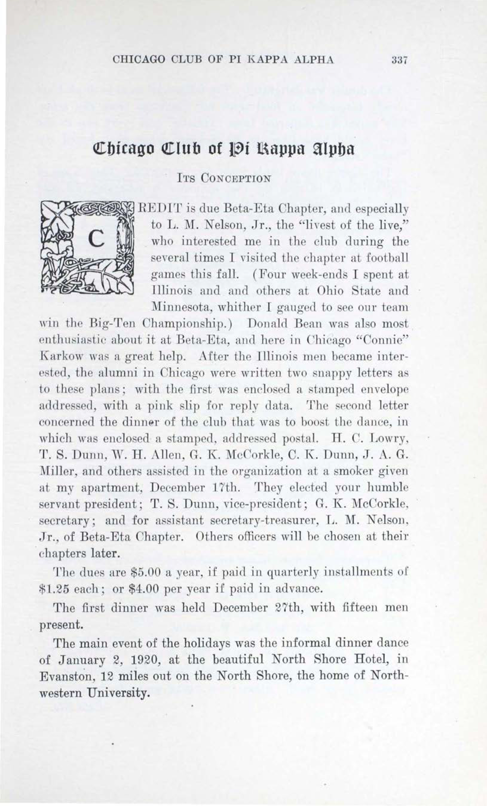 Chicago Club of Pi Kappa Alpha